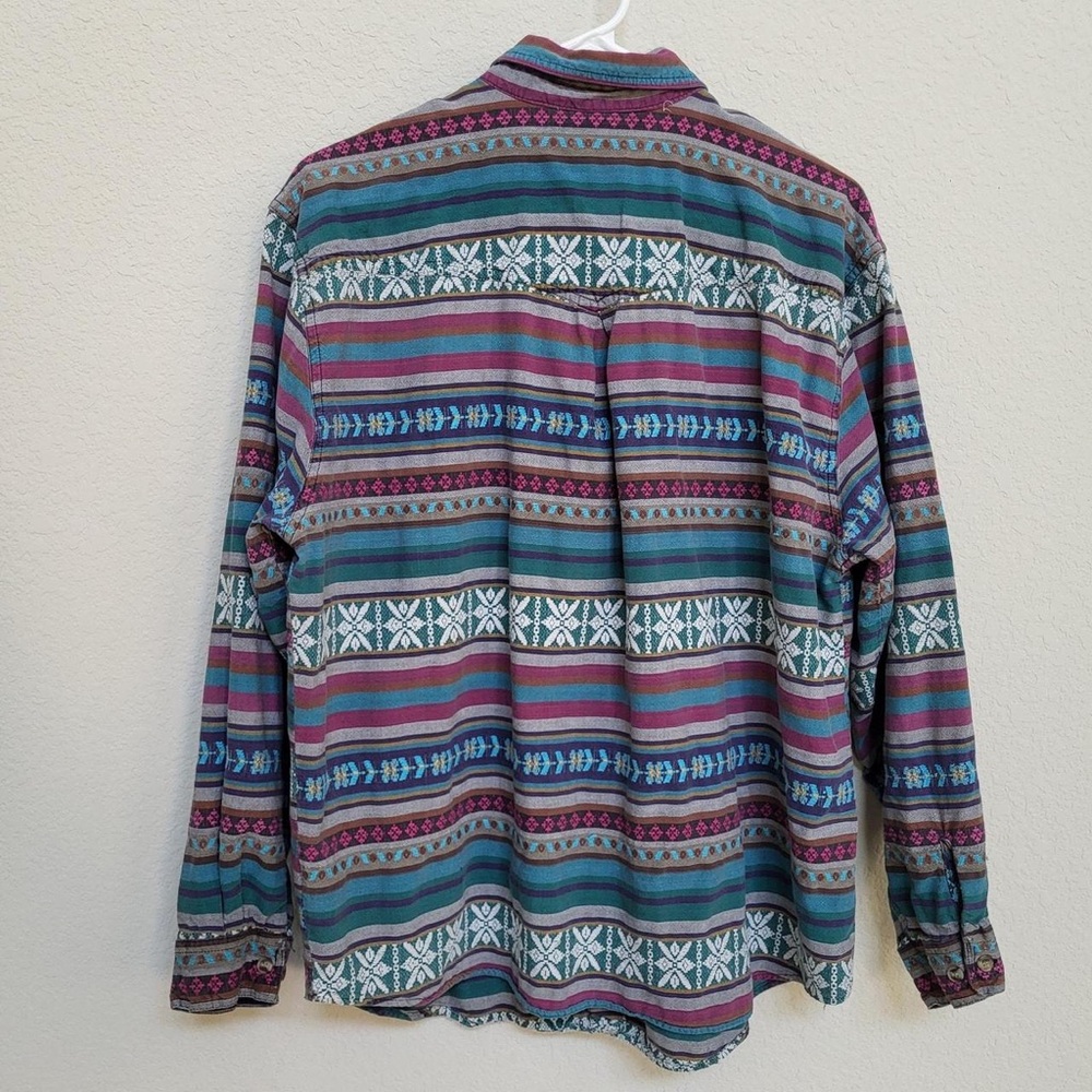 Cabin Creek Multicolor Patterned Button Down Shirt - image 2
